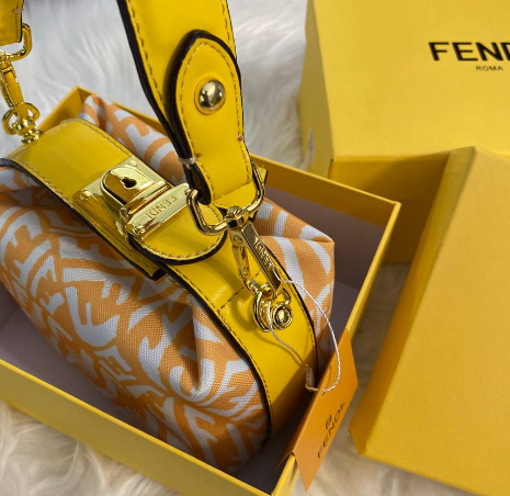 F inspired Jacquard Mini Pouch/Sling bag