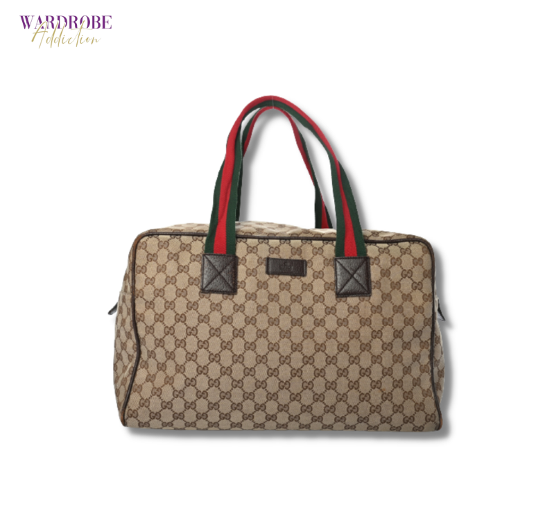 GG Canvas Carryall Duffel Bag